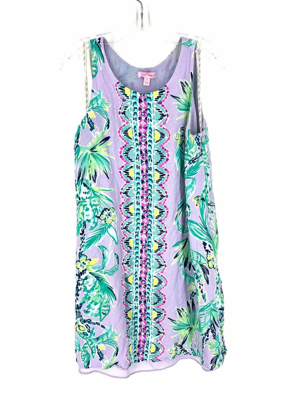 Lilly Pulitzer Size S Lavender/Multi Print Designer Dress